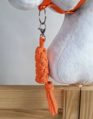 Image de Fait pour le cheval de loisir : bride en corde orange