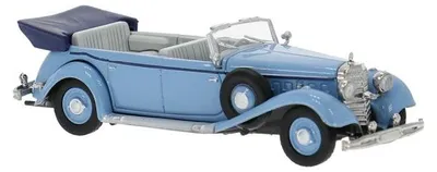 Produktbild von Brekina PKW Mercedes-Benz 770K offen, hellblau 21057