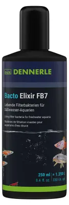 Produktbild von Dennerle Bacto Elixir FB7, 250 ml - Wasseraufbereiter für gesundes und klares Wasser, Schadstoff und Mulm Reduzierer