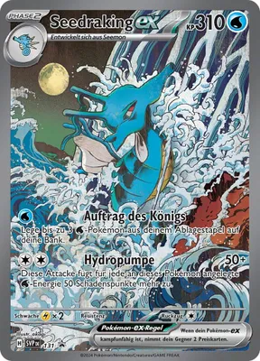 Immagine prodotto di Pokémon Nebbie della Leggenda Collezione Speciale | Seedraking ex Promo SVP131 | Tedesco + Protezione della spedizione Heartforcards®