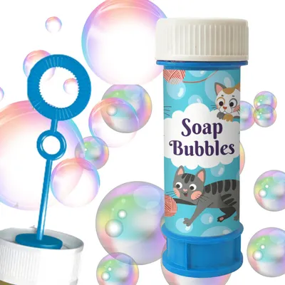 Obrázek produktu pro Mýdlové bubliny Kočky 60ml (36ks)