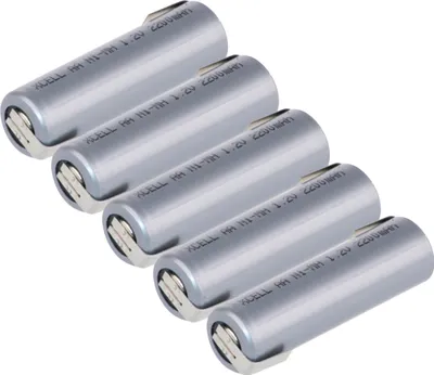 Produktbild von 5x XCell Akku Mignon AA 2200 mAh 1,2V NiMh mit Z Lötfahne Flattop Hochstrom