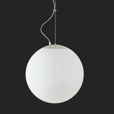 Image de OSMONT ADR72101 ADRIA L4 HP luminaire suspendu en verre acier inoxydable poli / blanc IP40 3000 K 58W LED combinaison de secours 3 h