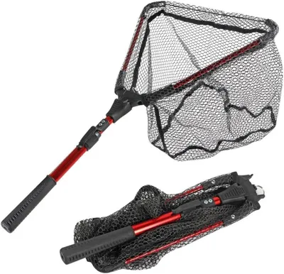 Immagine prodotto di Visnet - Rete da pesca - Cattura di pesci - Manico telescopico - 115 cm - Rosso
