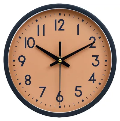 Stille Wanduhr, 20 cm, analog, batteriebetrieben, modern