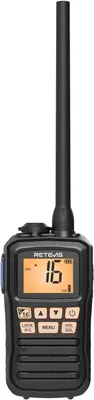 Image de Retevis RM01P Radio maritime, Radio marine, IP67, Vibreur flottant, 88 canaux,Type-C, RM01 Version améliorée pour les bateaux de pêche et de transport