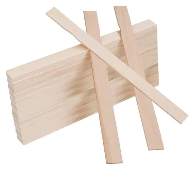 Produktbild von Belle Vous Holzspatel zum Basteln Rührstab Farbe (40er Pack) Holzstäbe 30 x 2,4 cm Holzstäbe Quadratisch Bastel Holzleisten zum Rühren von Farben,