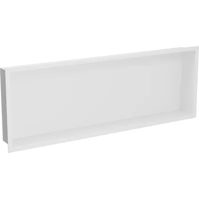 Obrázok produktu pre Mexen X-Wall-R zapustená polička s okrajom 90 x 30 cm, biela - 1920903010