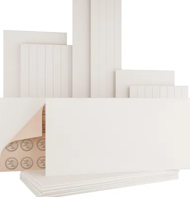 Produktbild von AKUSTIKO Akustikpaneele Selbstklebend 120x60cm - 2 Stück Warmweiß Akustik Wandpaneele Brandschutzklasse B-s1-d0 Panels Filz 9mm Hexim Decken- & Wandverkleidung Raum Gestaltung (1.44m²)