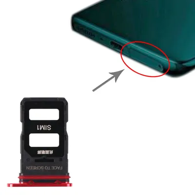 Produktbild von Sim Card Tray für Xiaomi Mi 11 Pro Rot Karten Halter Schlitten Holder Ersatzteil