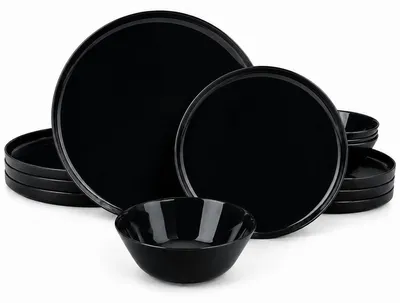 Imagen del producto de Juego de servicio de 12 piezas de vidrio opalino para 4 personas