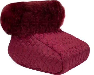 Produktbild von Fußsack Fußwärmer Lammfell hochwollig Bordeaux