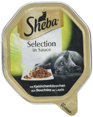 Produktbild von Sheba Kaninchenhäppchen, Adult, Kaninchen, 85 g