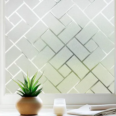 Produktbild von Fensterfolie 44,3 x 400 cm, Milchglas, Sichtschutz, statische Haftung, für Büro