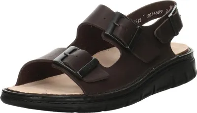 Produktbild von Finn Comfort Nevis-Soft Herrensandale, Grizzly (Dunkelbraun), Leder, Neu - Herrenschuhe Sandale / Pantolette, Braun, leder (western)