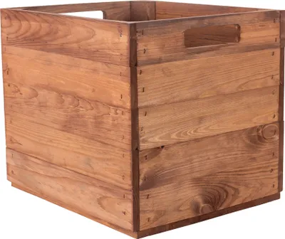 Produktbild von 8er Set Holzkiste used für Kallax Regale 33cm x 37,5cm x 32,5cm Regalkiste rustikal Einsatzkiste als Küchenregal Obstkiste Weinkiste Wandregal Badregal