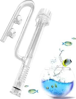 Produktbild von Glas Fish Tank Filter Filterrohr Rohrablauf mit Clip aus Acryl Rohr Lily Pipe Zufluss Abfluss für Aquarium Pflanzen innen