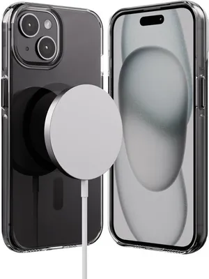 Zdjęcie produktu dla Crong Clear MAG Pro - Case iPhone 15 MagSafe (black)