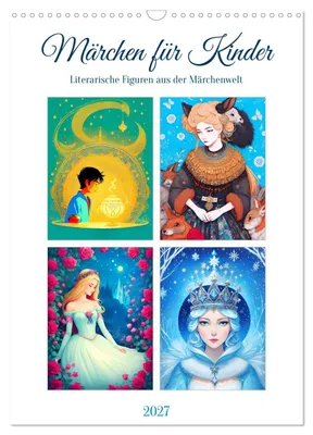 Produktbild von Märchen für Kinder (Wandkalender 2027 DIN A3 hoch), CALVENDO Monatskalender