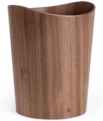 Produktbild von Mülleimer Holz 9 l, Nussbaum, Papierkorb, für Büro