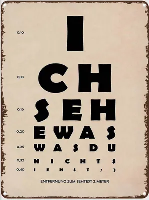 Produktbild von vianmo Blechschild 40x30 cm ich sehe was du nicht siehst Spruch Zitat