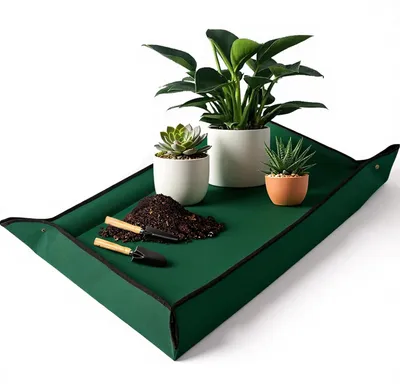 Produktbild von Pflanzen-Umtopfmatte, Gartenmatte, Blumenerde-Matte, Pflanzmatte, Faltbare Zimmerpflanzen, Wasserdicht, für den Innenbereich, Sukkulenten