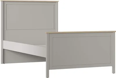 Produktbild von Bett ohne Rost in Grau