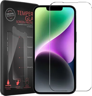 Produktbild von 2x Conie Glasfolie für iPhone 14 Displayschutz Folie Panzer Glas Premium Schutzfolie Set Blasenfrei