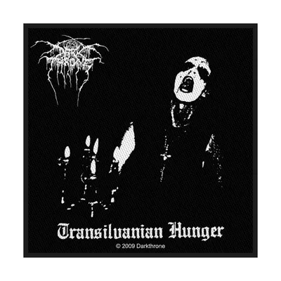 Obrázek produktu pro Darkthrone - Nášivka "Transilvanian Hunger", tkaná látka RO9620 (jedna velikost) (černá)