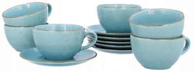 Produktbild von LUBIANA ART 2 Kaffeetassen mit Untertassen, 280 ml / 16 cm