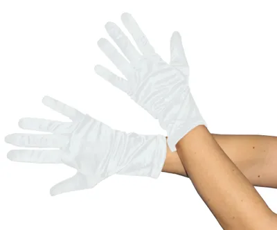 Produktbild von Handschuh kurz weiß Damen Fasching