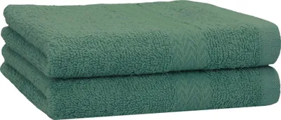 Produktbild von Betz 2 Stück Handtücher 50x100 cm PREMIUM  100% Baumwolle  Farbe: tannengrün