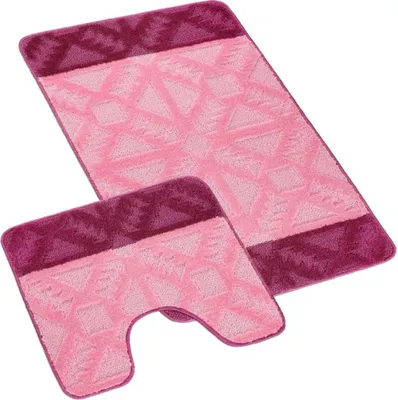 Image de SET DE BANY 60x100 + 60x50 cm - avec motif - set 60x100, 60x50 cm - Rose
