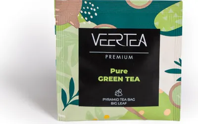 Zdjęcie produktu dla Veertea, Zestaw Herbat w Piramidkach, Prezent, Zielona, 40 sztuk, 2,5g