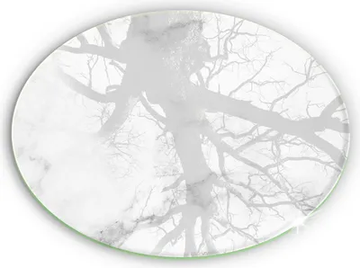 Produktbild von Glasplatte für Grabkerzen Gummifüße Glas Motiv - 30 cm - Moderner Marmor