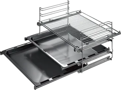 Zdjęcie produktu dla Siemens HZ438301, Szyna piekarnika, Siemens, Stal nierdzewna, 1,74 kg, 290 mm, 400 mm