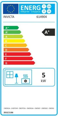 Image de Poêle à bois fonte 5kw anthracite - Invicta - P614904 - ovatio