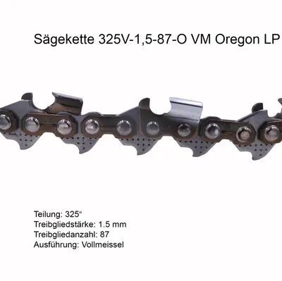 Produktbild von Oregon Sägekette PowerCut 325 1.5 mm 87 TG VM - 21LPX