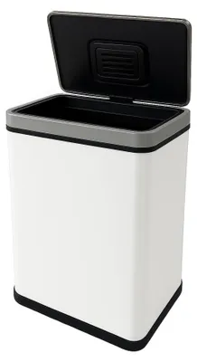 Abfalleimer 50 l Edelstahl mit Sensor und Geruchsfilter