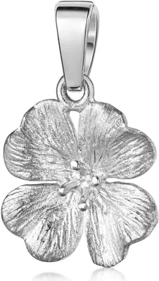 Produktbild von MATERIA by Matthias Wagner Kleeblatt Damen Kettenanhänger - 925 Silber Glücksbringer Anhänger wahlweise mit Kette KA-7