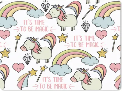 Produktbild von MuchoWow® Mauspad Mousepad Regenbogen - Einhorn - Diamant - Zitate - Muster 23x19 cm - Mousepads - Maus Mat - Pad - Mausunterlage - Schreibtischunterlage - Mauspad