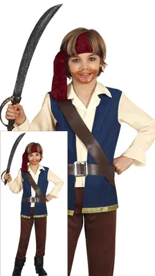 Immagine prodotto di Guirca Costume da pirata bambino 7-9 anni 7-9 anni