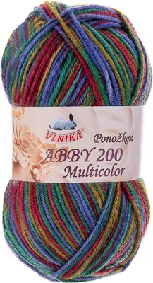 Produktbild von 100g Strickgarn Abby 200 multicolor Sockengarn Socken-Wolle Strumpfgarn