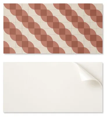 Obrázek produktu pro Samolepicí vinylová deska – dekorace na stěnu do kanceláře, rozměry 100 x 50 cm, geometrický vzor vln