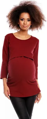 Produktbild von PeeKaBoo Umstandspullover für Damen Cheen bordo L/XL