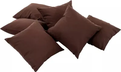 Produktbild von In And OutdoorMatch 6x Dekokissen Lindert - Wohnzimmerkissen - Gartenkissen - Braun - Gartenkissen 45×45 - Gartenkissen Hochlehner - 45x45 cm