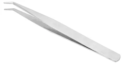 Produktbild von Falscher Wimpern-Applikator, professionelle Edelstahl-Pinzette für gebogene Wimpernverlängerung, Silber