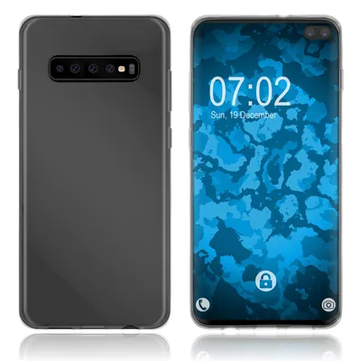 Produktbild von PhoneNatic Case kompatibel mit Samsung Galaxy S10 Plus - Crystal Clear Silikon Hülle transparent Cover