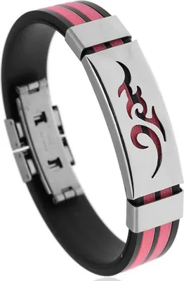 Immagine prodotto di Bracciale da uomo TI-33191 - Nero/Rosa Elegante KP33191