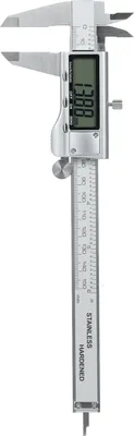 Produktbild von Digitaler Messschieber, Nonius-Messschieber 6 Zoll/150 mm Messwerkzeug mit Edelstahl Elektronischer Mikrometer-Messschieber mit grossem LCD-Bildschirm Einfaches Umschalten von Zoll Metrisch